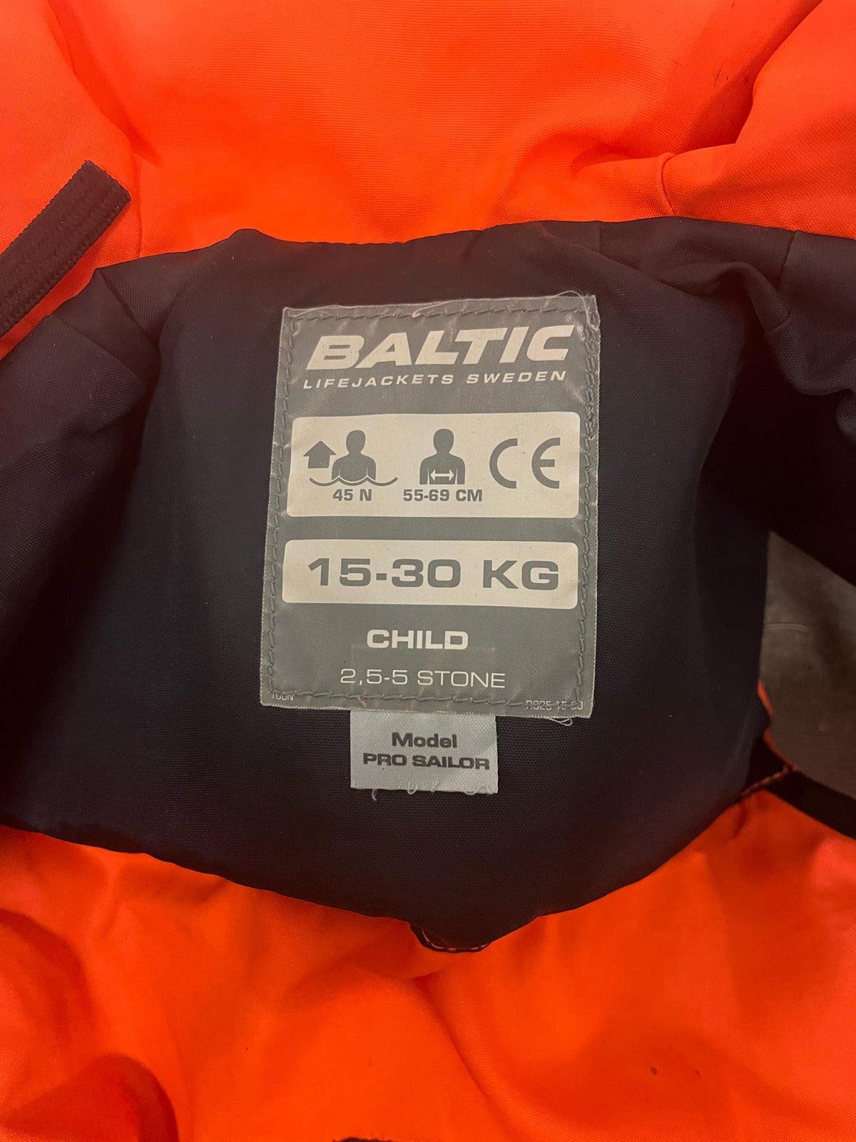 Redningsvest, Baltic, str. 15-30kg