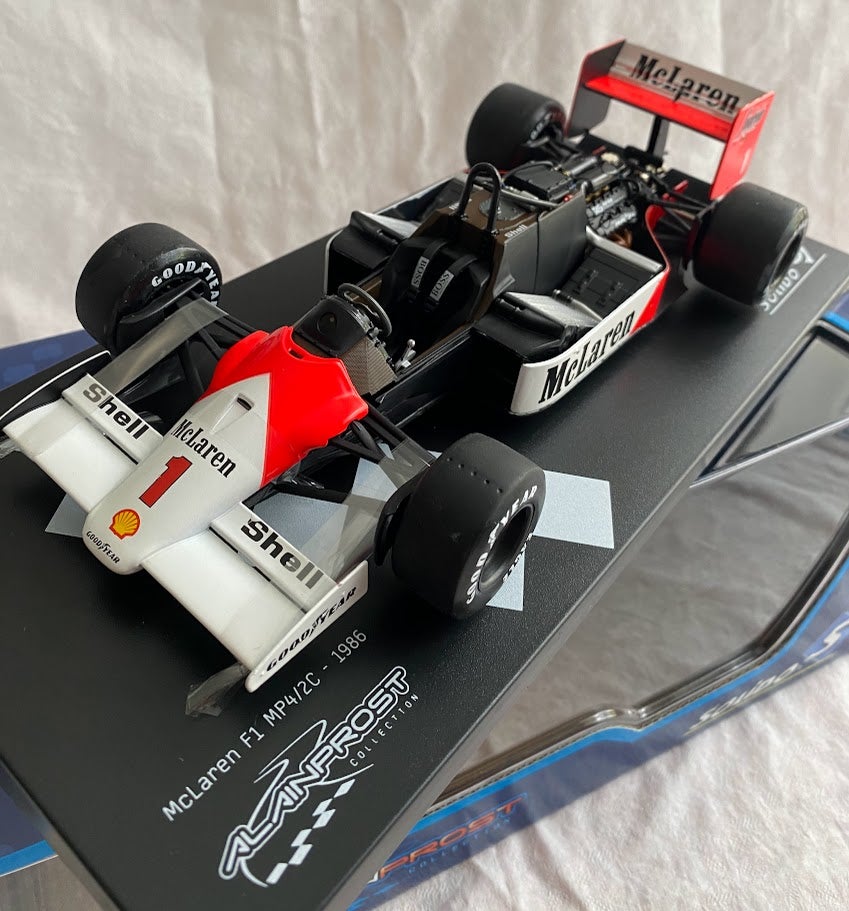 Racerbil, McLaren F1 MP4/2C. 1986. Solido, skala 1:18