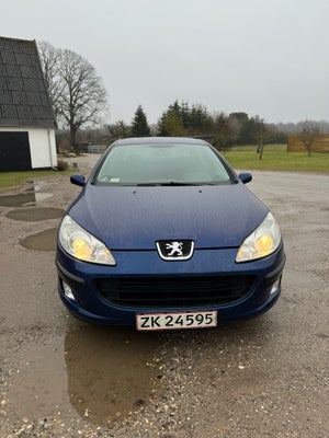 Peugeot 407, 1,8 XR, Benzin, 2005, km 313000, blåmetal, nysynet, klimaanlæg, aircondition, ABS, airb