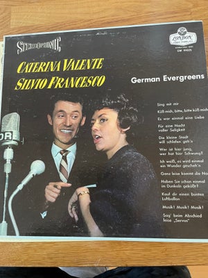 LP, Caterina Valente/Silvio Francesco, German Evergreens (1. Press), Jazz, Virkelig velholdt lp og c