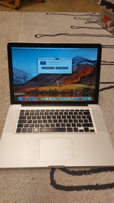 MacBook Pro, A1286, 2.4 GHz, 4 GB ram, 120 GB harddisk, Rimelig, Klassisk Macbook Pro, 2,4 Ghz I5