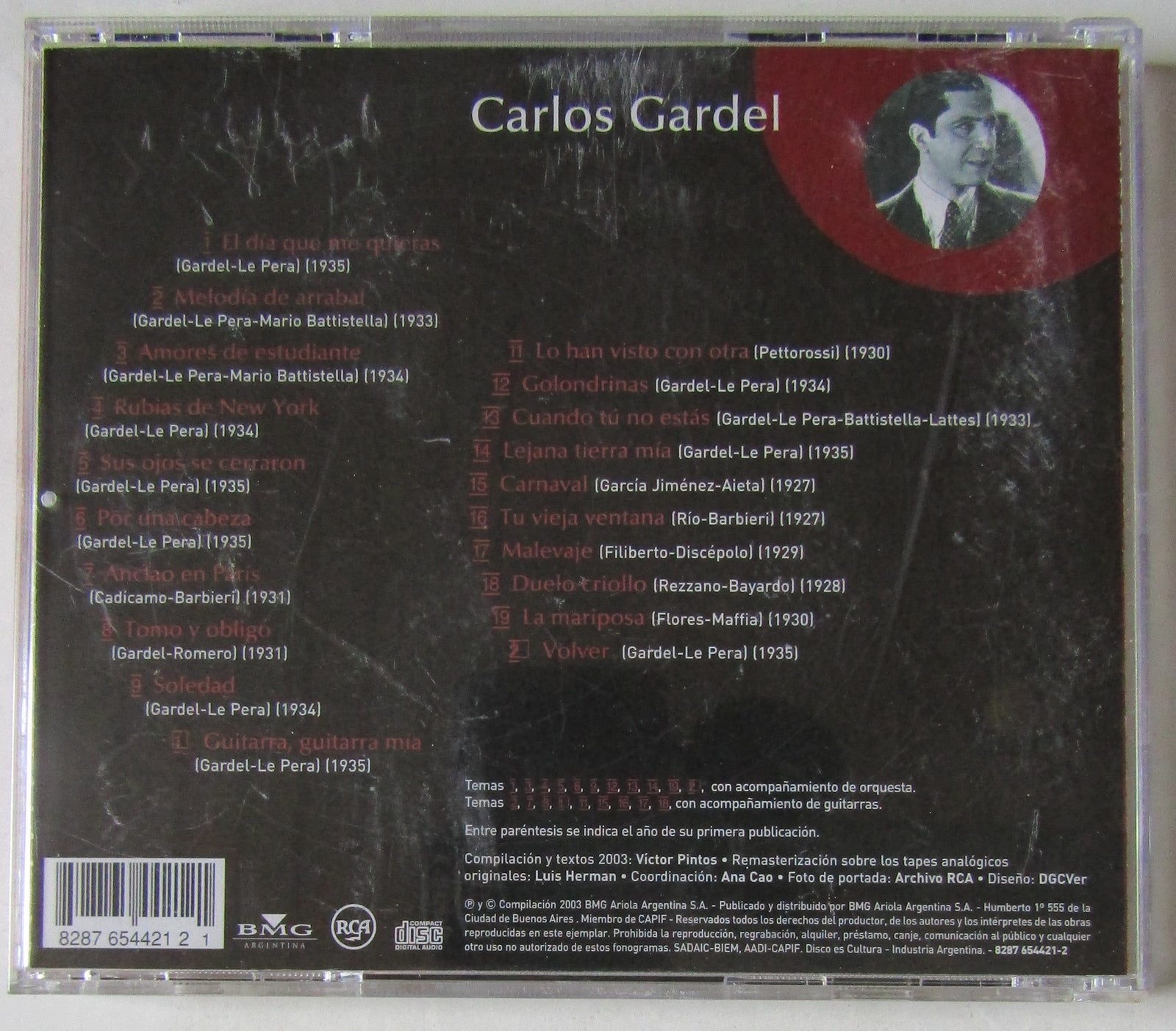 Carlos Gardel: 20 Grandes Exitos, pop