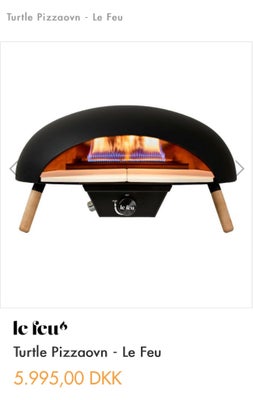 Anden grill, Le Feu Turtle, Luksus pizzaovn fra eksklusive Le Feu

Fejlkøb, så sælges til absolut sp