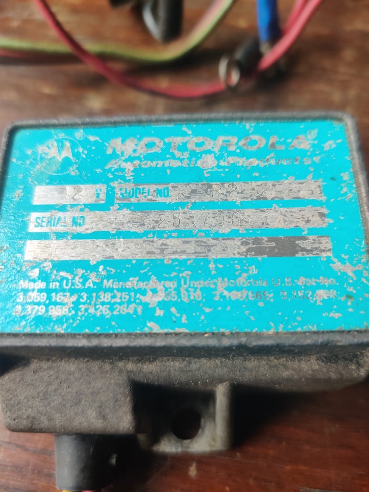 Motorola Transistoriseret spændings regulator 12...