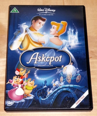 Askepot, instruktør Walt Disney, DVD, tegnefilm, Walt Disney Klassikere nr. 12: Askepot.

Digitalt r