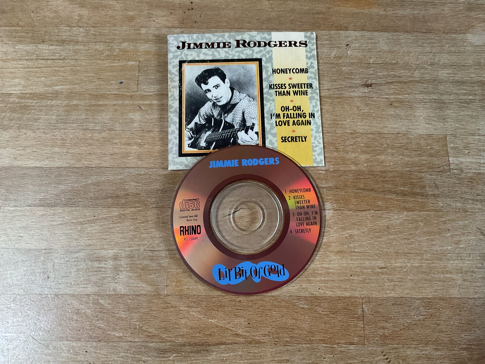 Jimmie Rodgers:: Lit Bit Og Gold mini cd År 1988, pop