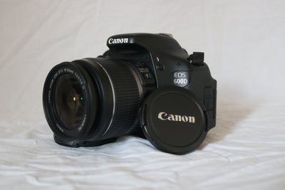 Canon, 600D, spejlrefleks, 18 megapixels, God, Canon 600D Kamera

Et velholdt kamera, som ikke har v