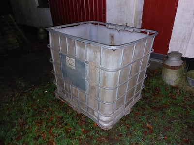 Palletank, Palletank / vandbeholder, 1000L  120x100x95 cm, kan bruges som vandbeholder, regnvandsbeh