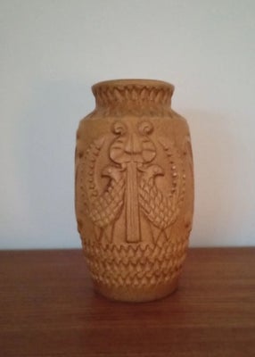 Keramik, Vase, West Germany, Stor flot gul vase fra West Germany
Dia 13 cm
Høj 26 cm
God stand