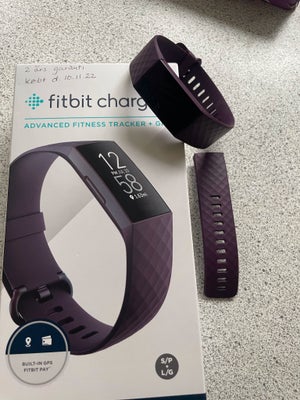 Smartwatch, Fitbit, Fitbit charge 4, brugt få gange sælges. Har faktura.