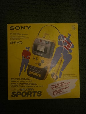 Walkman, Sony, SRF-M70 , Perfekt, Sony walkman fra 1990.

Pakken er åbnet men selve walkmanen er uåb