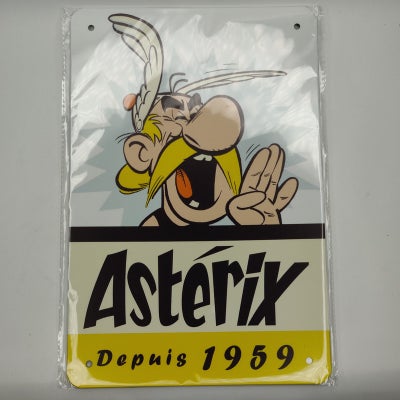 Skilte, RESERVERET Asterix Metal skilt, Mål: 30 x 20  cm
Materiale: Metal

NU NEDSAT (Begrænset peri