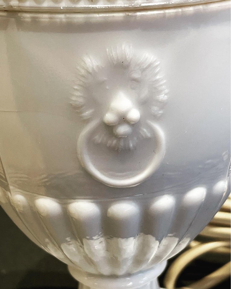Anden bordlampe, Vintage presset glas lampe