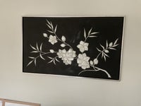 maleri, lily huang, motiv: hvid blomst