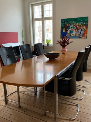 Spisebordsstol, Fritz Hansen, Spisebordstol 6 stk. med armlæn, sort læder.

Sælges samlet, fra ikke 