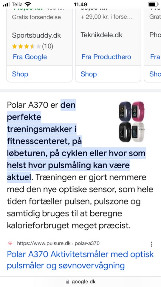 Pulsur, Ur, Polar A370