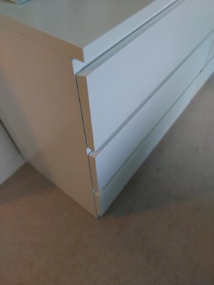Kommode, andet materiale, Kommode 3 skuffer, hvid, 80x78 cm IKEA