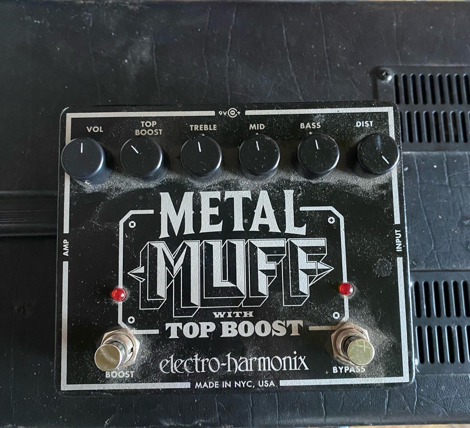 Metal muff med treble boost, Electro Harmonix Metal muff