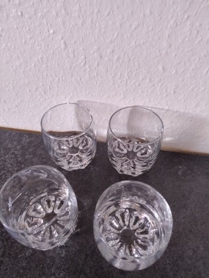 Glas, Whisky glas, Italien, Hej har disse 4 smukke whisky glas fra Italien