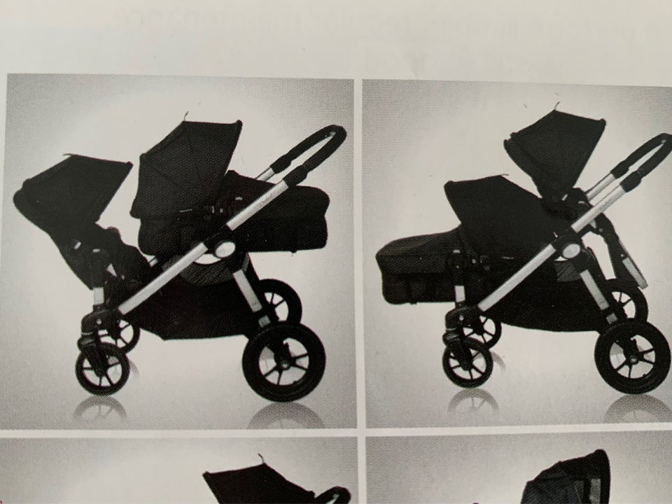 Kombivogn, tvillinge-, Baby Jogger City select