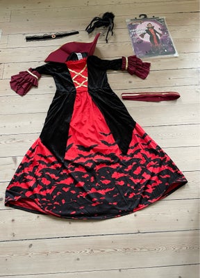 Udklædningstøj, Vampyr kostume, Ukendt, str. 146, Halloween kostume. Vampyr prinsesse. Str 10-12 år.