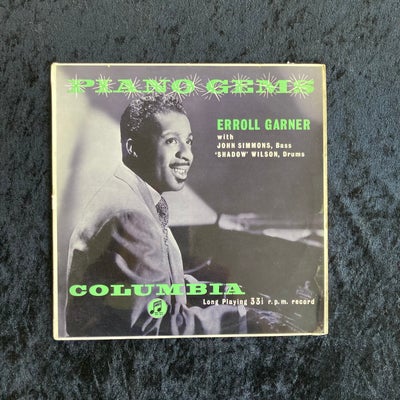 EP, Erroll Garner , Piano Gems, Rigtig gammel 10" vinyl på Columbia-label med den amerikanske jazz p