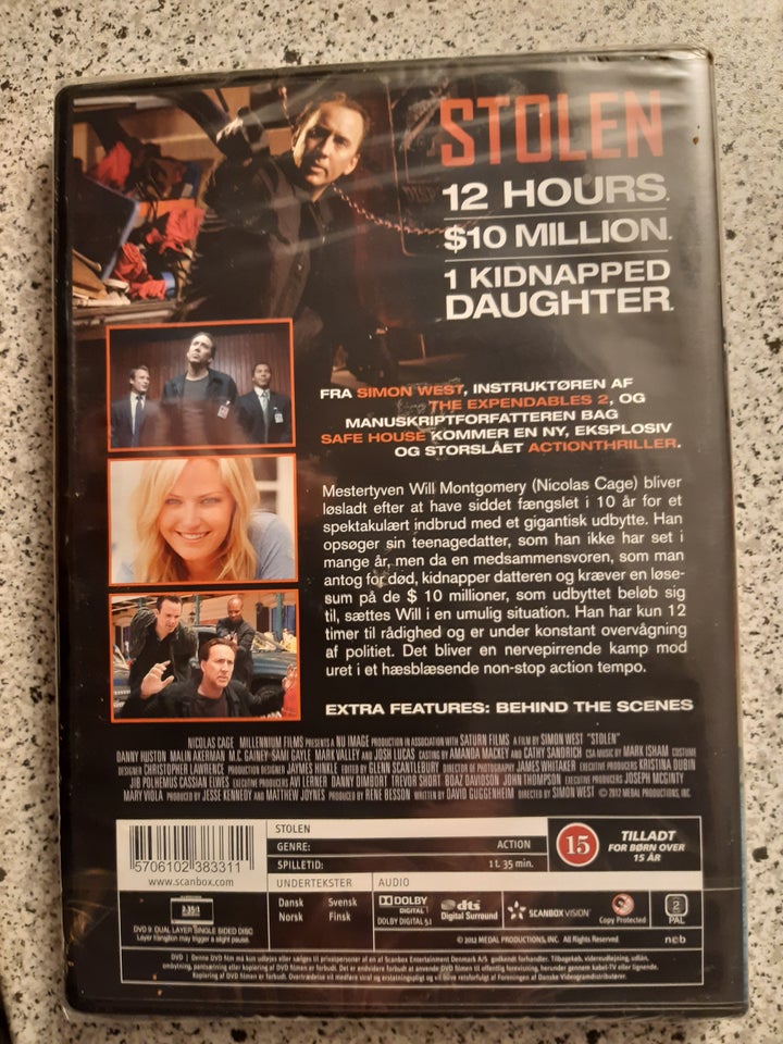 STOLEN, DVD, action