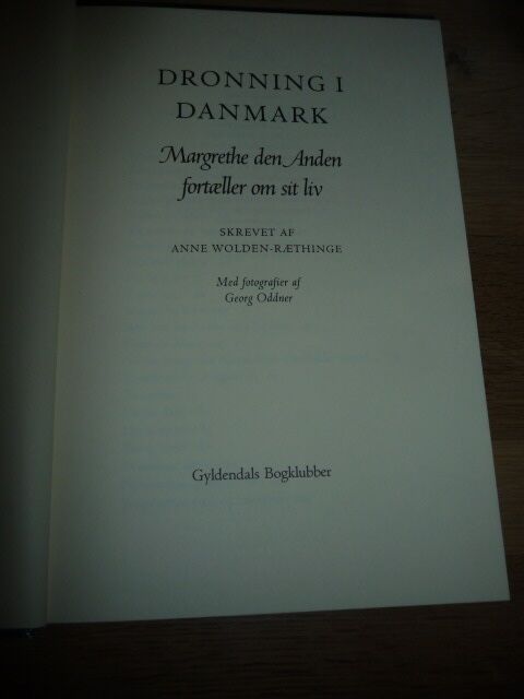 Dronning i Danmark, Anne Wolden Ræthinge, genre: biografi