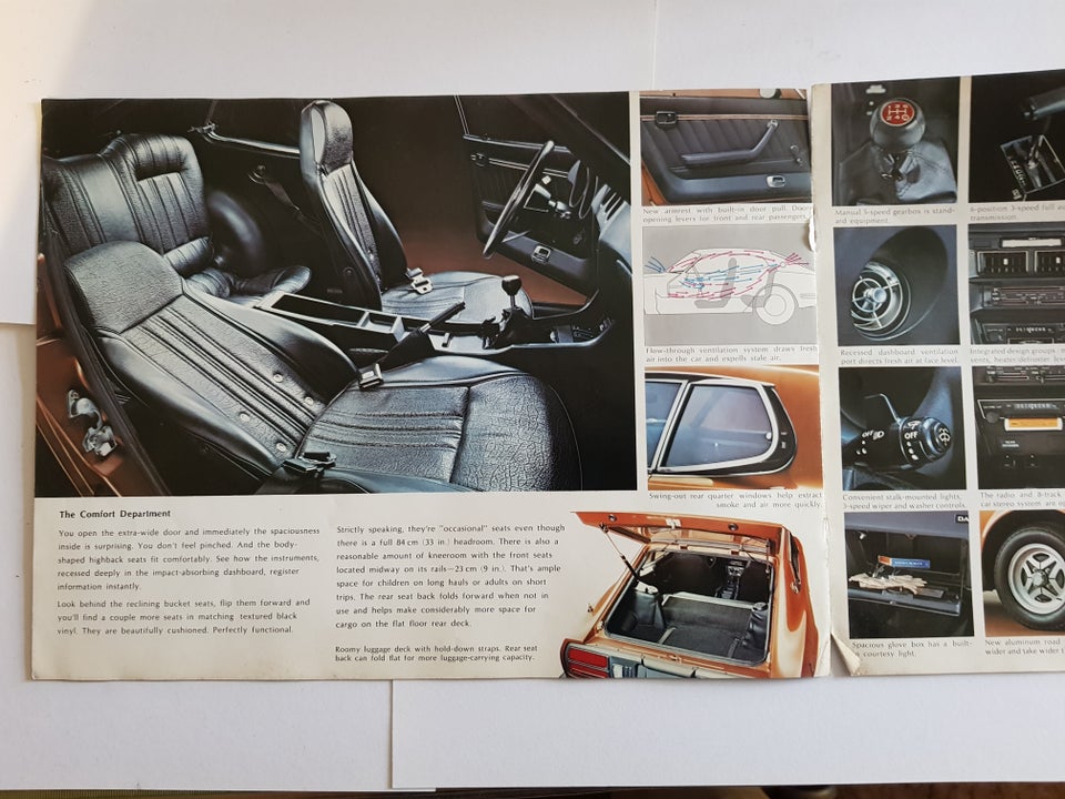 Bil salgsbrochure, 1974 Datsun 260Z 2+2