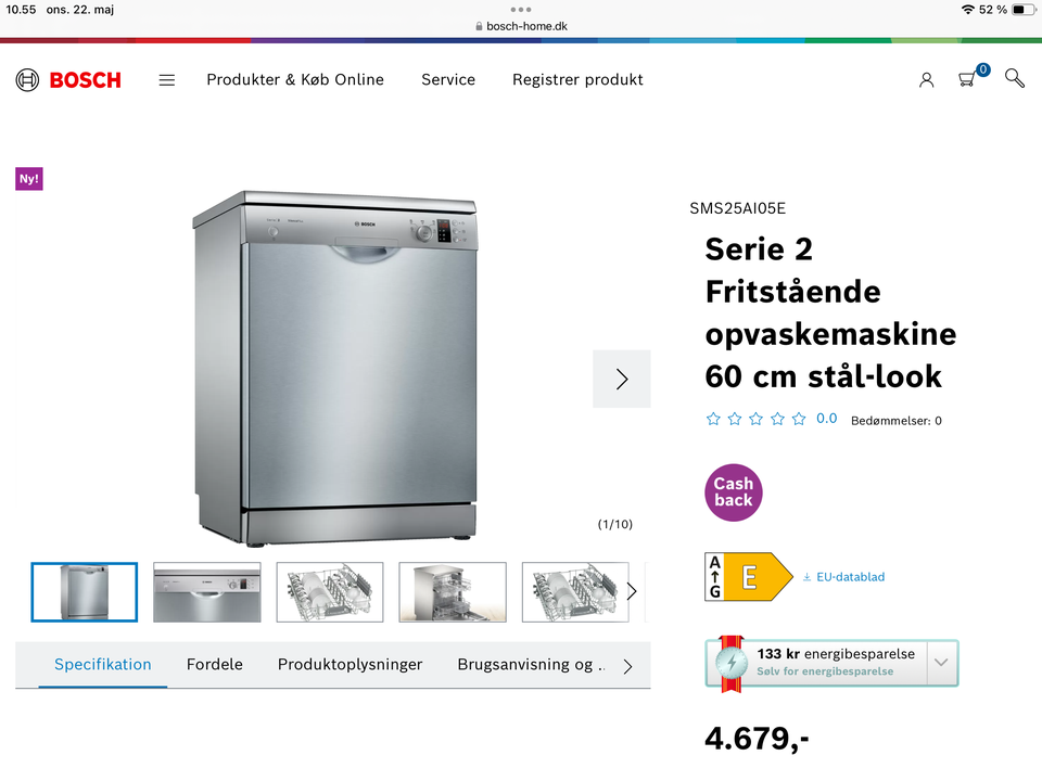 Bosch Opvaskemaskine, SilencePlus, serie 2