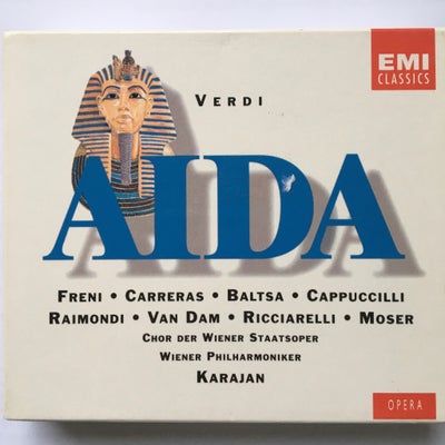 Giuseppe Verdi : Aida (3cd), klassisk, 
EMI Classics – 0777 7 69300 2 2

god stand

Gratis forsendel