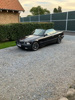 BMW 325i, 2,5 Cabriolet, Benzin, 1993, km 196000, sortmetal, nysynet, 2-dørs, 1400, Bmw 325i e36 cab