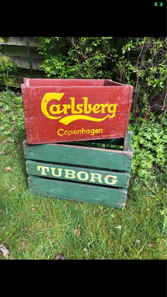 Stor fedt TUBORG træ skilt , STORT vintage Tuborg skilt