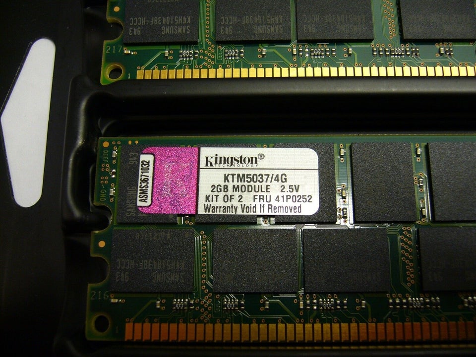 Kingston, 2x2GB, DDR SDRAM