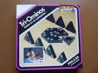 TriOminos, en slags taldomino med trekantede brikker,