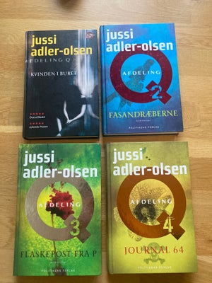 Afdeling Q, Jussi Adler-Olsen, genre: krimi og spænding, Sælger de fire første bind i Afdeling Q ser