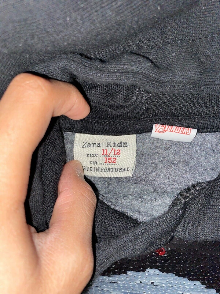 Hættetrøje, 82% Cotton 18% polyester, Zara