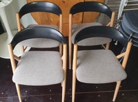 Spisebordsstol, Bøgetræ/ Egetræ, Savbukke stol