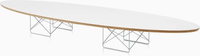 Eames, Surfboard, Sofabord,  
Det ekspansive og elegante sofabord, ETR, designet af Charles og Ray E