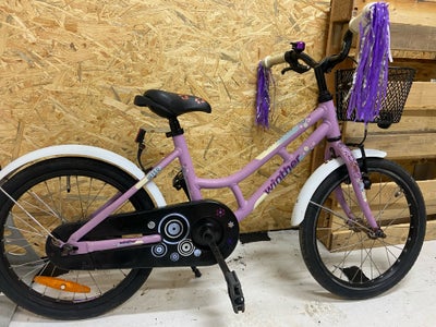 Pigecykel, citybike, Winther, 16 tommer hjul, 1 gear, Godt kvalitets velholdt cykel klar til at bliv