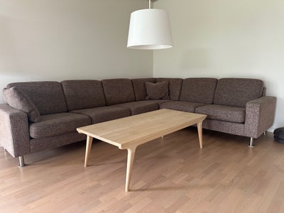 Sofa, stof, 6 pers. , Hurup Møbelfabrik, Flot og velholdt sofa fra Hurup Møbelfabrik med sofabord i 