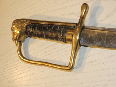 Militær, DANSK KORPS-SABEL MARINE MODEL 1812, DANSK KORPSSABEL MARINE MODEL 1812
Fæstet er af messin