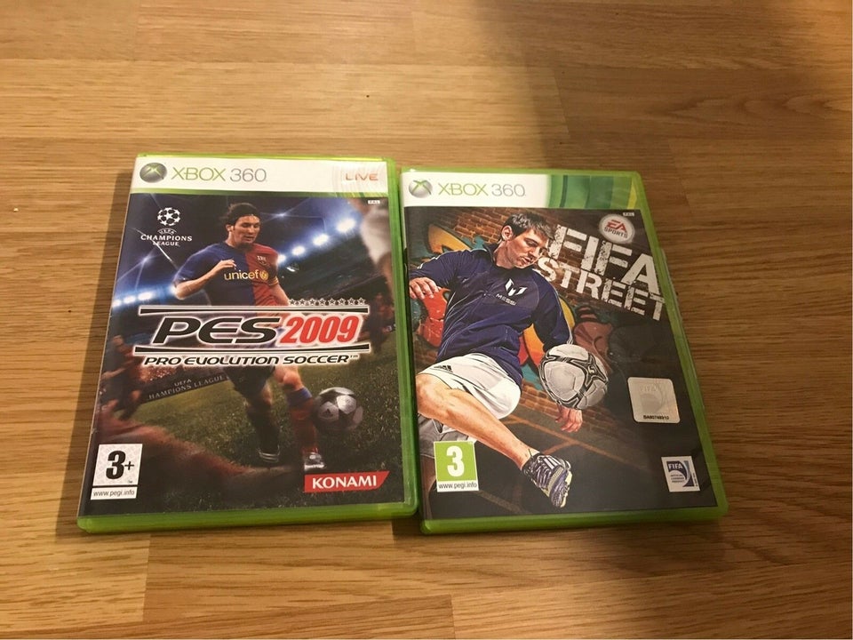 Pes 2009 og FIFA Streets , Xbox 360, sport