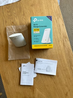 Repeater, wireless, TP Link AC750 Wi-Fi Range Extender RE200, Perfekt, Købt men aldrig brugt / brugt