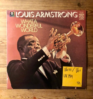 LP, Louis Armstrong, What a wonderful world, Jazz, Se mere info på billedet.

Afhentes i København e