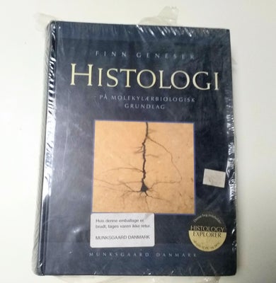 Histologi, Finn Geneser, år 2003, 1 udgave, ISBN 87-628-0137-6
Aldrig brugt.