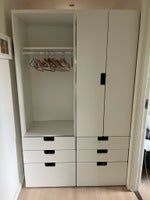 Garderobeskab, IKEA, b: 121 d: 49 h: 193