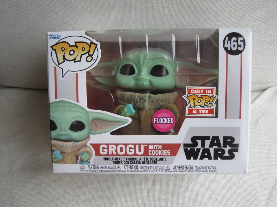 Funko Pop #465 Grogu with cookies Flocked