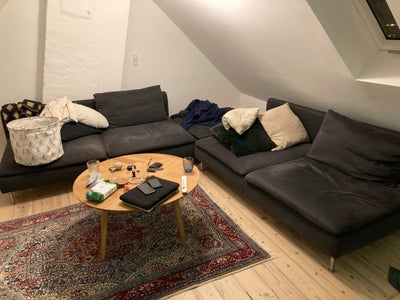 Sofa, Ikea, Söderhamn sofaer - 2 stk og en chaiselong/puf (i midten). 2-3 af lynlåsene er gået i sty