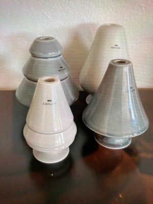 Keramik, Sæt med 4 lysestager / figurer, Keramik, sæt med 4 lysestager / figurer

i flotte matchende